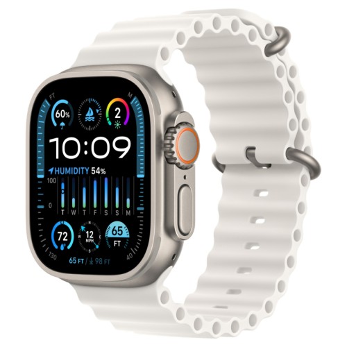 Apple Watch Ultra 2 GPS + Cellular, 49 мм, корпус из титана, ремешок Ocean цвет Белый