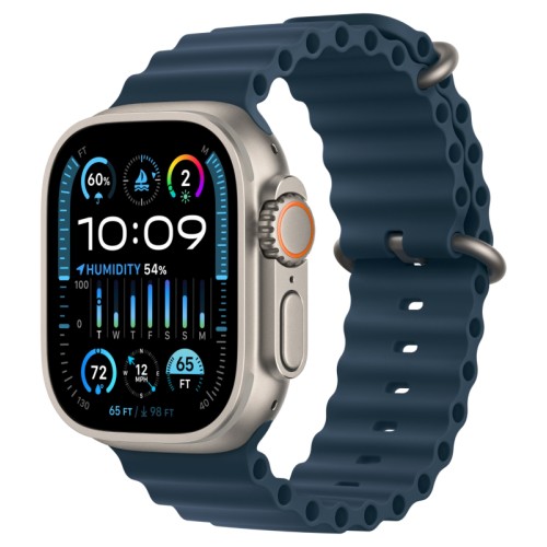 Apple Watch Ultra 2 GPS + Cellular, 49 мм, корпус из титана, ремешок Ocean цвет Синий