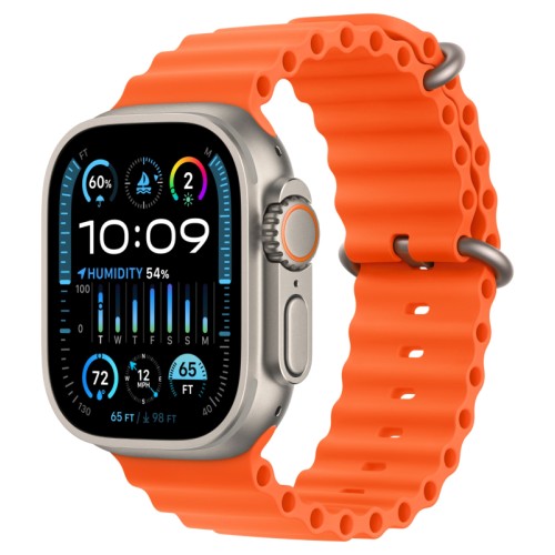 Apple Watch Ultra 2 GPS + Cellular, 49 мм, корпус из титана, ремешок Ocean цвет Оранжевый