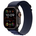 Apple Watch Ultra 2 GPS + Cellular, 49 мм, корпус из черного титана, ремешок Alpine темно-синего цвета, размер L