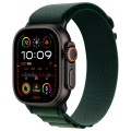 Apple Watch Ultra 2 GPS + Cellular, 49 мм, корпус из черного титана, ремешок Alpine зеленого цвета, размер L