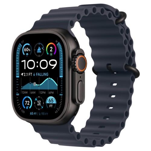 Apple Watch Ultra 2 GPS + Cellular, 49 мм, корпус из черного титана, ремешок Ocean темно-синего цвета