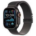 Apple Watch Ultra 2 GPS + Cellular, 49 мм, корпус из черного титана, ремешок Milanese черного цвета, размер L