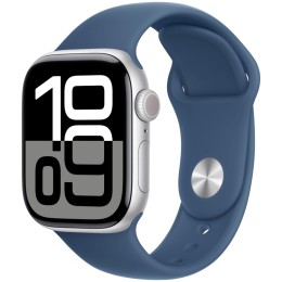 Apple Watch Series 10, 42 мм, корпус из алюминия цвета серебристый, спортивный ремешок, размер M/L