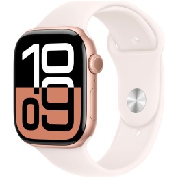 Apple Watch Series 10, 46 мм, корпус из алюминия цвета «розовое золото», спортивный ремешок, размер M/L