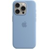 Чехол Apple MagSafe для iPhone 15 Pro, силикон, «Морозный голубой»
