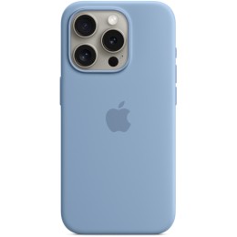 Чехол Apple MagSafe для iPhone 15 Pro, силикон, «Морозный голубой»