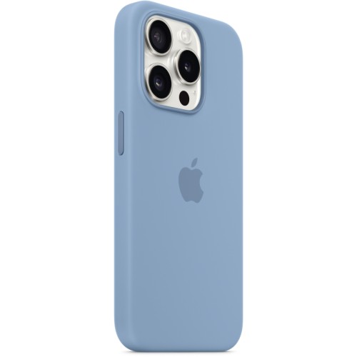 Чехол Apple MagSafe для iPhone 15 Pro, силикон, «Морозный голубой»
