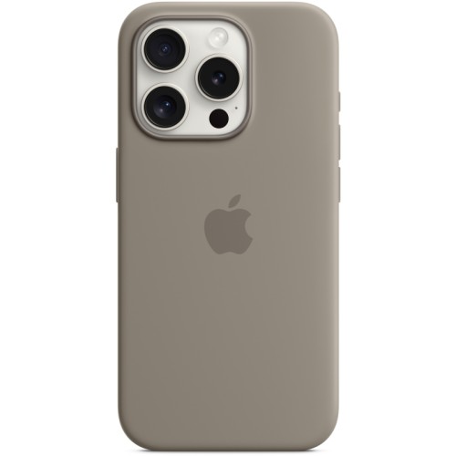 Чехол Apple MagSafe для iPhone 15 Pro, силикон, Платиново-серый