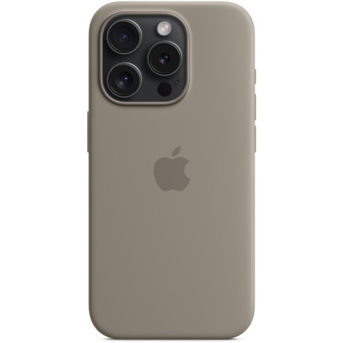 Чехол Apple MagSafe для iPhone 15 Pro, силикон, Платиново-серый
