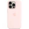 Чехол Apple MagSafe для iPhone 15 Pro, силикон, Розовый