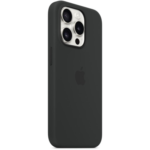 Чехол Apple MagSafe для iPhone 15 Pro, силикон, Чёрный