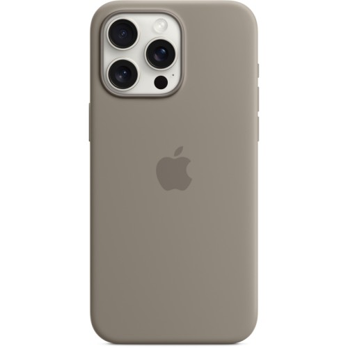 Чехол Apple MagSafe для iPhone 15 Pro Max, силикон, Платиново-серый