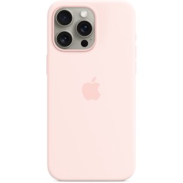 Чехол Apple MagSafe для iPhone 15 Pro Max, силикон, Розовый