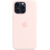 Чехол Apple MagSafe для iPhone 15 Pro Max, силикон, Розовый