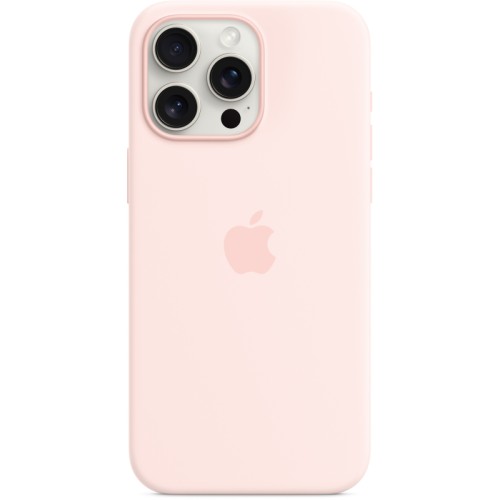 Чехол Apple MagSafe для iPhone 15 Pro Max, силикон, Розовый