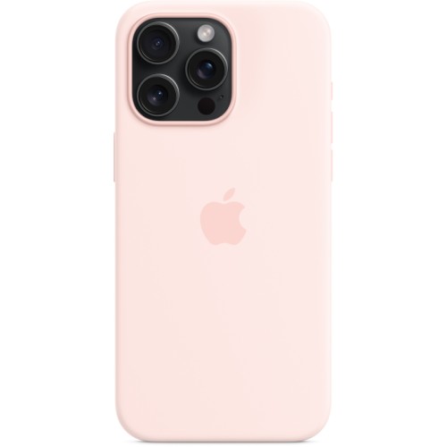 Чехол Apple MagSafe для iPhone 15 Pro Max, силикон, Розовый