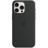 Чехол Apple MagSafe для iPhone 15 Pro Max, силикон, Чёрный