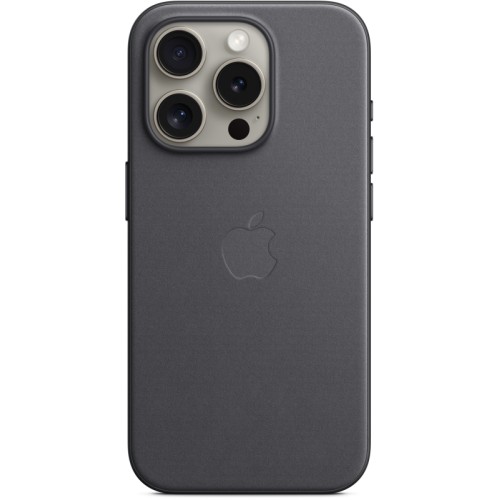 Чехол Apple MagSafe FineWoven для iPhone 15 Pro, Чёрный