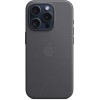 Чехол Apple MagSafe FineWoven для iPhone 15 Pro, Чёрный