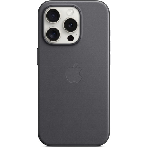 Чехол Apple MagSafe FineWoven для iPhone 15 Pro, Чёрный