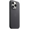 Чехол Apple MagSafe FineWoven для iPhone 15 Pro, Чёрный