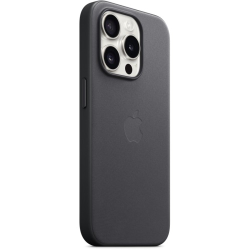 Чехол Apple MagSafe FineWoven для iPhone 15 Pro, Чёрный