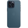 Чехол Apple MagSafe FineWoven для iPhone 15 Pro Max, «Тихоокеанский синий»