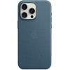 Чехол Apple MagSafe FineWoven для iPhone 15 Pro Max, «Тихоокеанский синий»