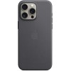 Чехол Apple MagSafe FineWoven для iPhone 15 Pro Max, Чёрный