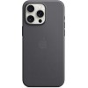 Чехол Apple MagSafe FineWoven для iPhone 15 Pro Max, Чёрный