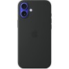 Чехол Apple для iPhone 16 Plus Silicone MagSafe, чёрный
