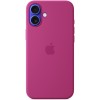 Чехол Apple для iPhone 16 Plus Silicone MagSafe, фуксия