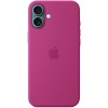 Чехол Apple для iPhone 16 Plus Silicone MagSafe, фуксия