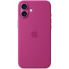 Чехол Apple для iPhone 16 Plus Silicone MagSafe, фуксия