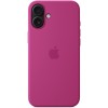Чехол Apple для iPhone 16 Plus Silicone MagSafe, фуксия