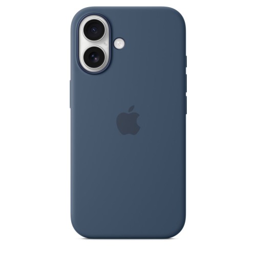 Чехол Apple для iPhone 16 Silicone with MagSafe, синий деним