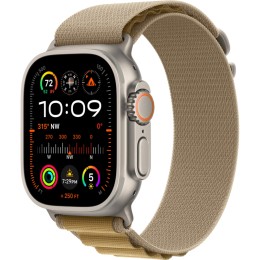 Apple Watch Ultra 2 GPS + Cellular, 49 мм, корпус из бежевого титана, ремешок Alpine цвета Загар, размер L