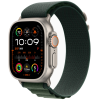 Apple Watch Ultra 2 GPS + Cellular, 49 мм, корпус из бежевого титана, ремешок Alpine зелёного цвета, размер L