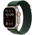 Apple Watch Ultra 2 GPS + Cellular, 49 мм, корпус из бежевого титана, ремешок Alpine зелёного цвета, размер L