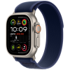 Apple Watch Ultra 2 GPS + Cellular, 49 мм, корпус из бежевого титана, ремешок Trail синего цвета, размер M/L