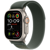 Apple Watch Ultra 2 GPS + Cellular, 49 мм, корпус из бежевого титана, ремешок Trail зелёного цвета, размер S/M