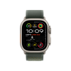 Apple Watch Ultra 2 GPS + Cellular, 49 мм, корпус из бежевого титана, ремешок Trail зелёного цвета, размер M/L
