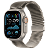 Apple Watch Ultra 2 GPS + Cellular, 49 мм, корпус из бежевого титана, ремешок Milanese бежевого цвета, зазмер L