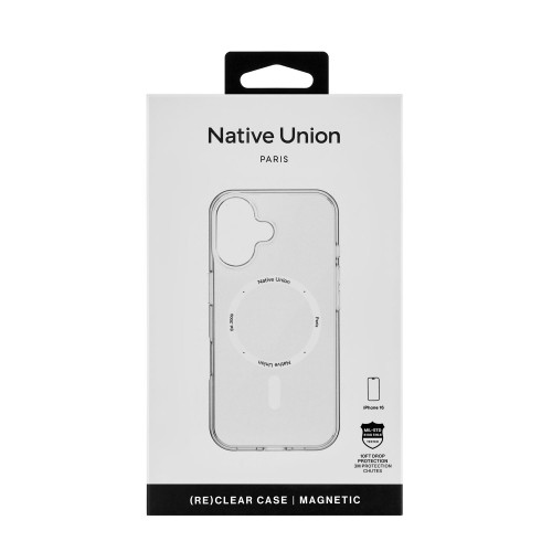(RE)CLEAR CASE FOR IPHONE 16 TRANSPARENT, чехол защитный для iPhone 16