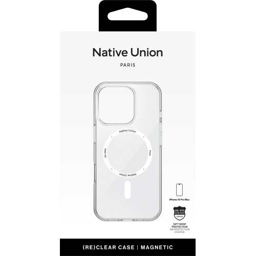 (RE)CLEAR CASE FOR IPHONE 16 PRO MAX TRANSPARENT, чехол защитн.для iPhone 16PRO MAX
