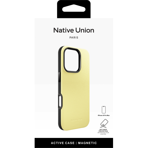 ACTIVE CASE FOR IPHONE 16 PRO MAX LEMON, чехол защитный для iPhone 16 PRO MAX, цвет: лимон