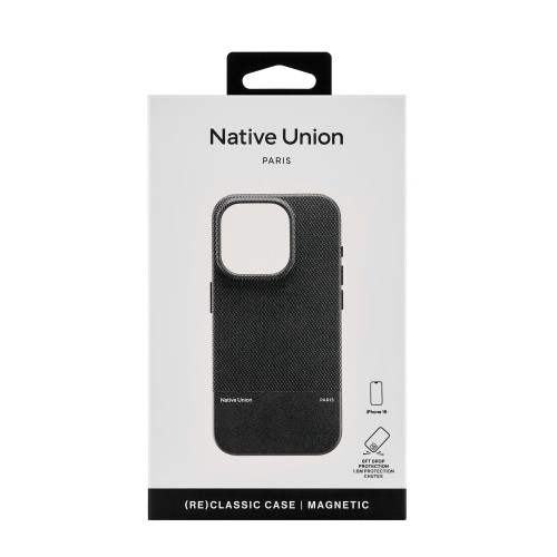 (RE)CLASSIC CASE FOR IPHONE 16 BLACK, чехол защитный для iPhone 16, цвет: чёрный