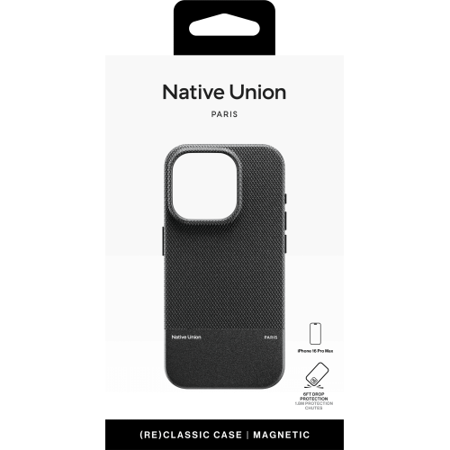 (RE)CLASSIC CASE FOR IPHONE 16 PRO MAX  BLACK, чехол защитный для iPhone 16 PRO MAX, цвет: чёрный