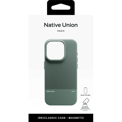 (RE)CLASSIC CASE FOR IPHONE 16 PRO MAX SLATE GREEN, чехол защитный для iPhone 16 PRO MAX, цвет: зелёный сланец